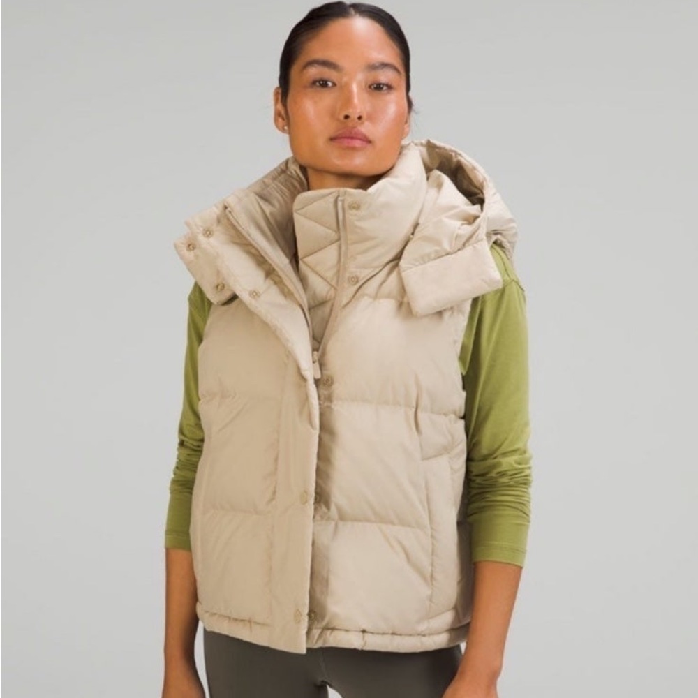 Lululemon wunder puff cropped vest NWT 4